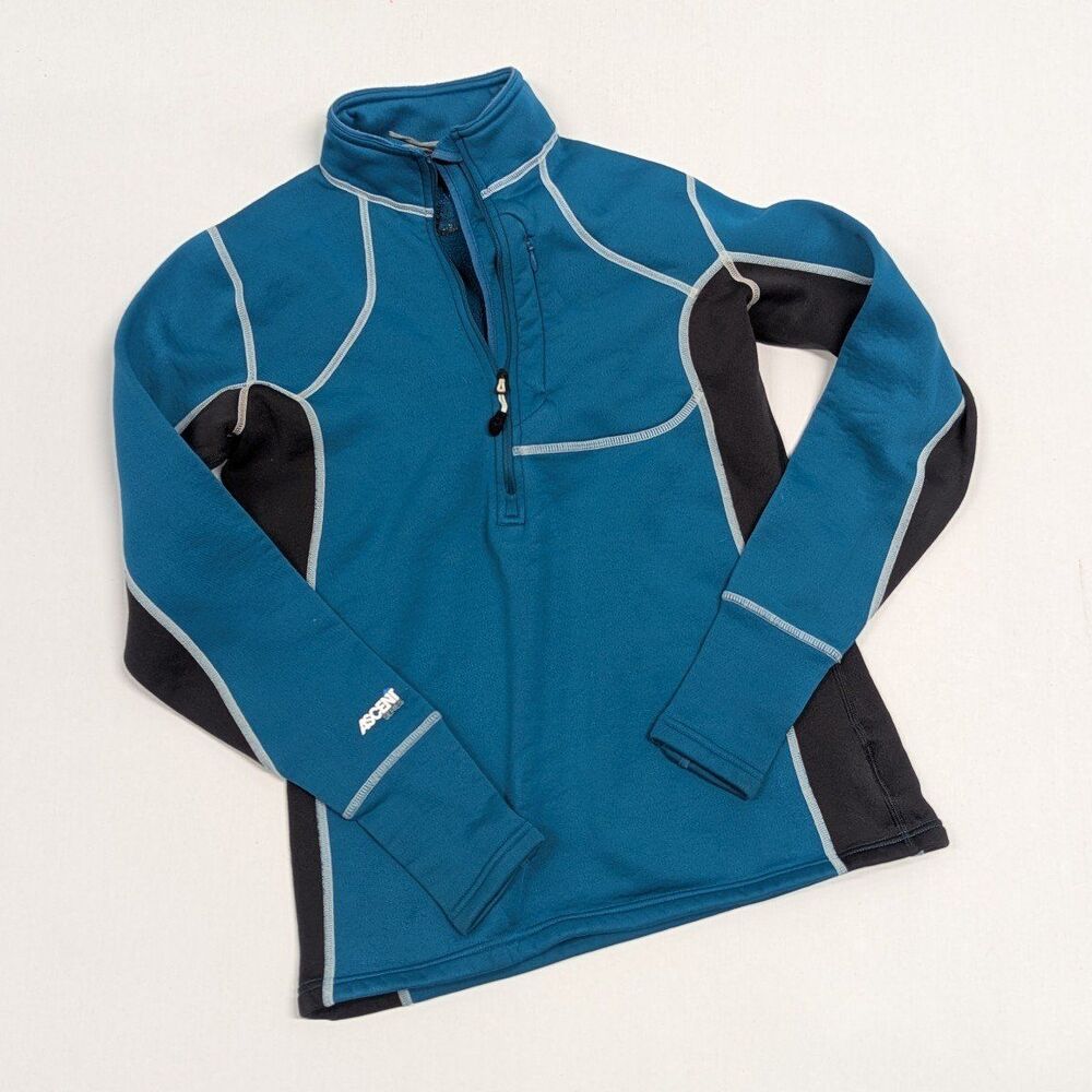 Athleisure EMS Ascend Quarter Zip Performance Pullover Thumb Hole Gorpcore Small